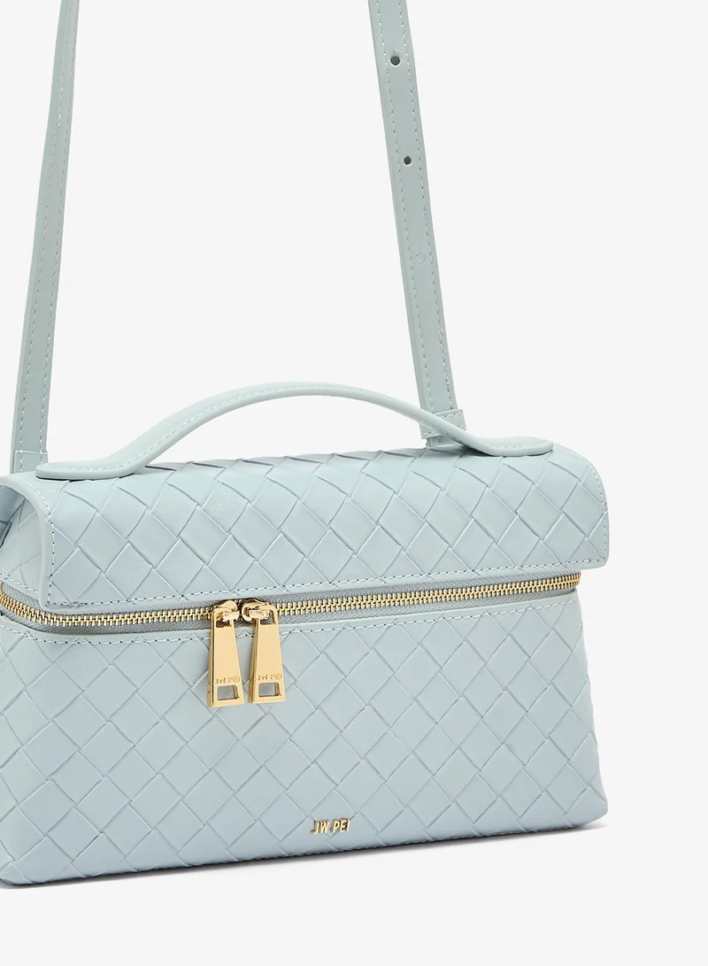 JW PEI  Thea Weave Texture Top Handle Satchel Bag for Women | Best Price UAE